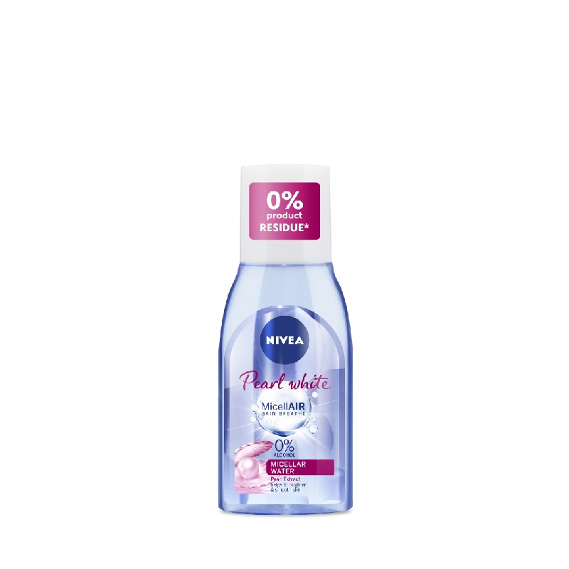 Jual NIVEA Micellar Water MicellAir Pearl Bright 125ml Membersihkan Wajah Mencerahkan Kulit