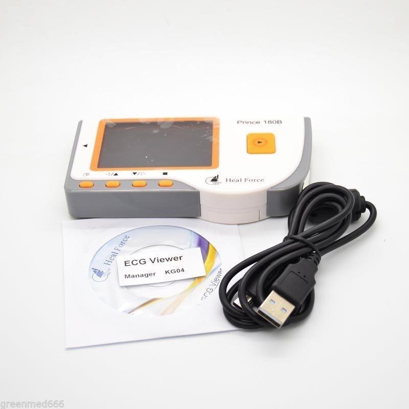 Jual Mesin Cardiograph LCD Portable Heart Monitor ECG EKG Prince 180B ...