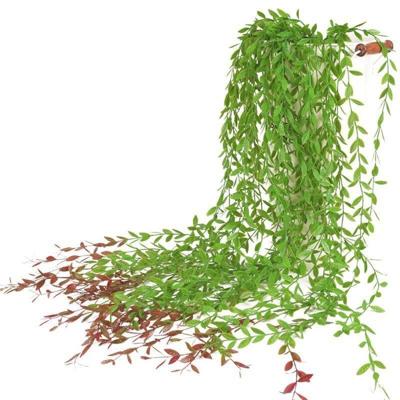 Daun Gantung Juntai Plastik 5 Cabang – Daun Rambat Lee Kuan Yew – Dekorasi Estetik Interior Rumah