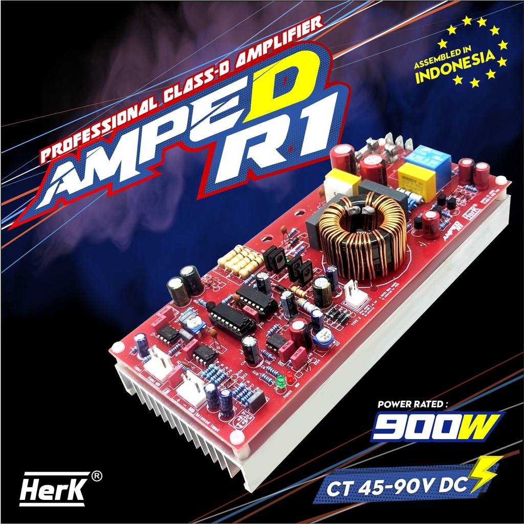 Jual KIT POWER AMPLIFIER AMPLI CLASS D 900 WATT AMPED R1 HERK | Shopee