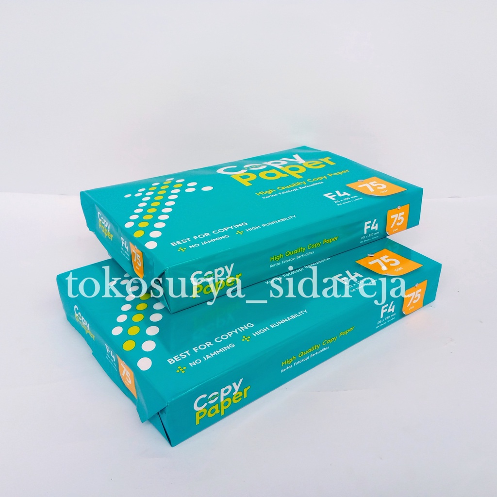 Jual Kertas Hvs Copy Paper F Gsm Rim Kertas Fotocopy Gsm F Copy Paper Shopee