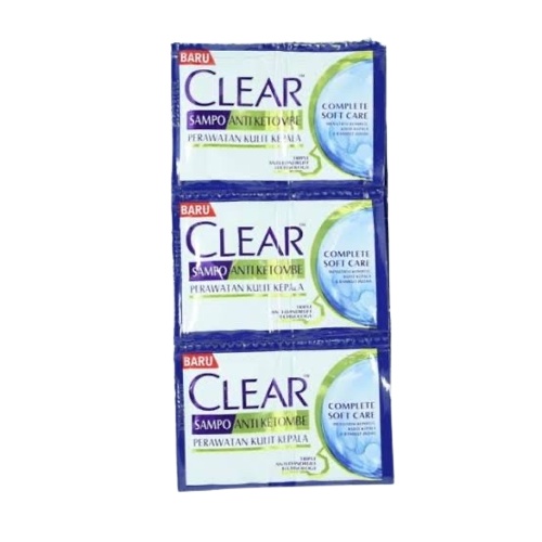 Jual Shampo Clear Complete Soft Care Sachet 1 renceng isi 12 sachet ...