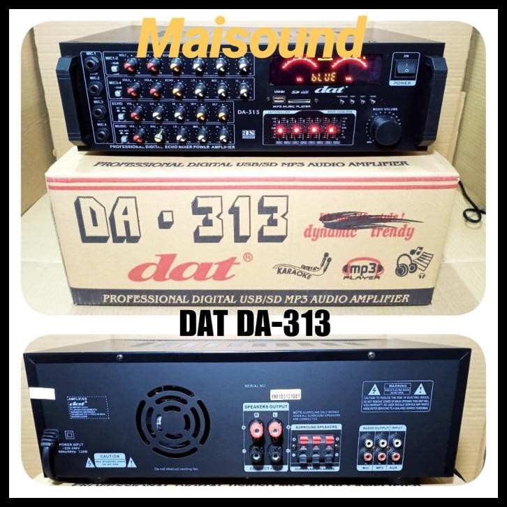 Jual Ampli Karaoke Dat Da 313 Amplifier Da313 Shopee Indonesia
