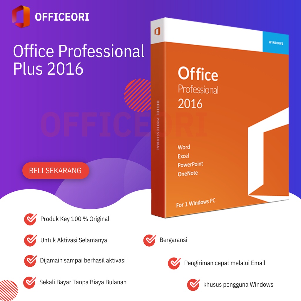 Jual promo office Professional Plus 2021 / 2019 / 2016 ori for Windows ...