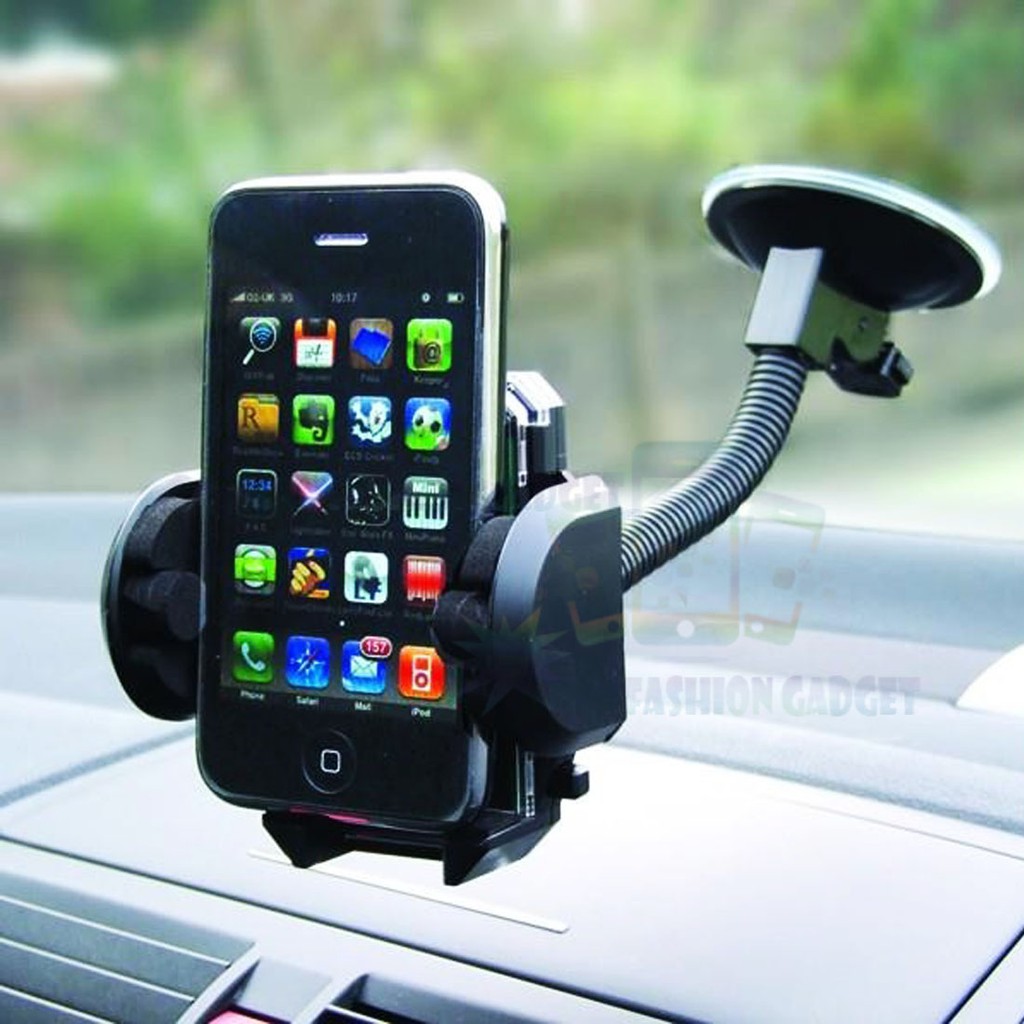 Car Holder Universal / Holder Mobil Tempel Kaca Hp Gps Leher Panjang Angsa Holder Hp jepitan Hp