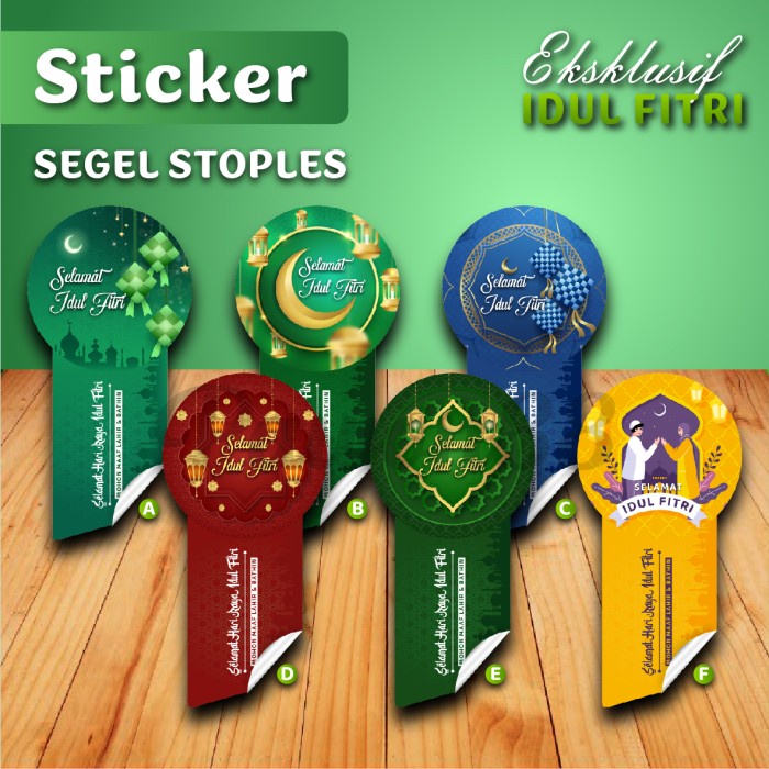 Jual Stiker Label Sticker Toples Stiker Lebaran Idul Fitri