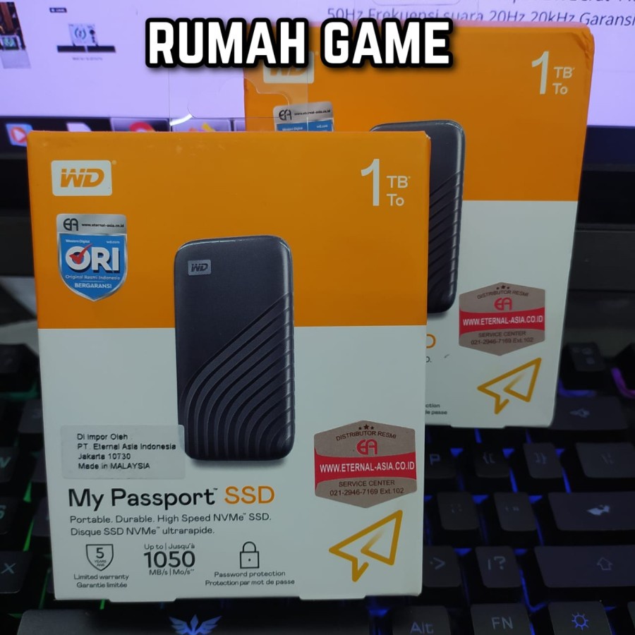 Jual Wd My Passport Ssd External Portable 1tb Wdc Ssd Usb C 3 2 1tb