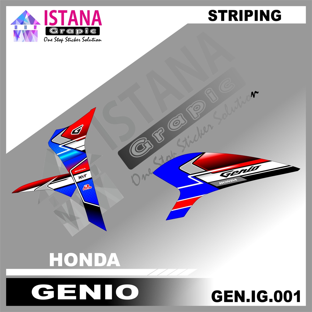 Jual Sticker Striping GENIO - Sticker Striping Variasi Motor GENIO ...