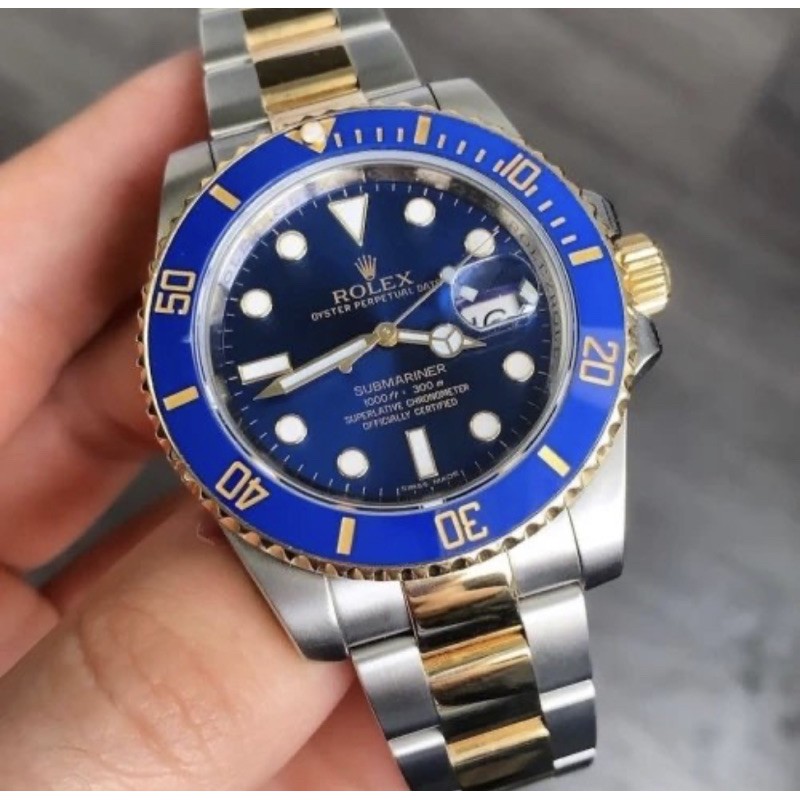 JAM TANGAN ROLEX KW SUPER DSLAY ANALOG FREE BOX BAHAN TALI RUBER