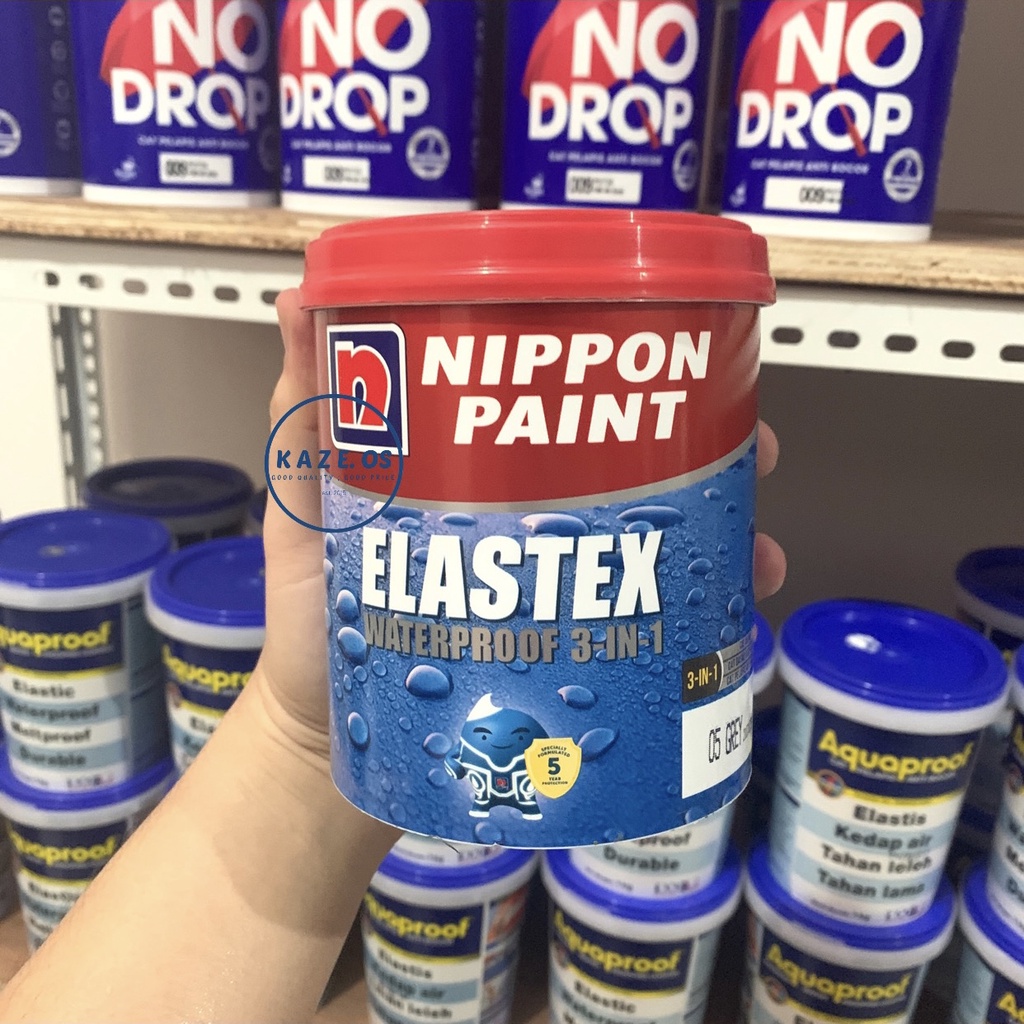 Jual ASLI 100 ELASTEX 3 IN 1 NIPPON PAINT 1KG / 1 KG WARNA LENGKAP
