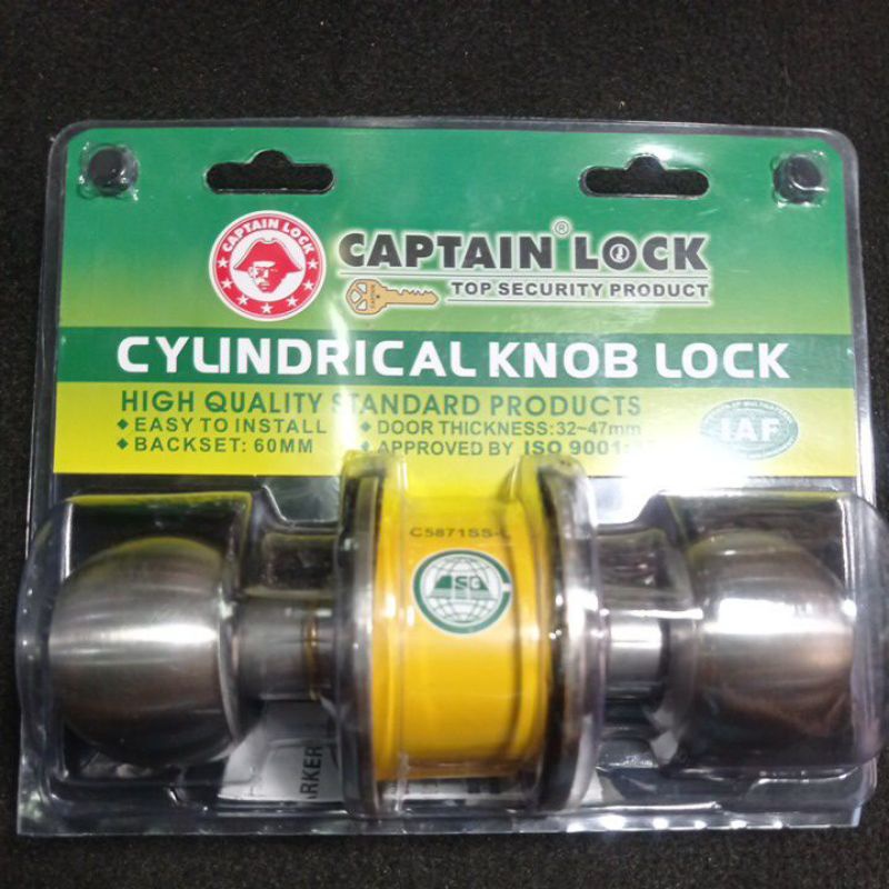 Jual kunci pintu bulat captain lock | Shopee Indonesia