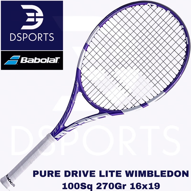 Jual Babolat Pure Drive Lite Wimbledon 270 gr Racket Tennis Tenis Raket ORIGINAL Shopee Indonesia
