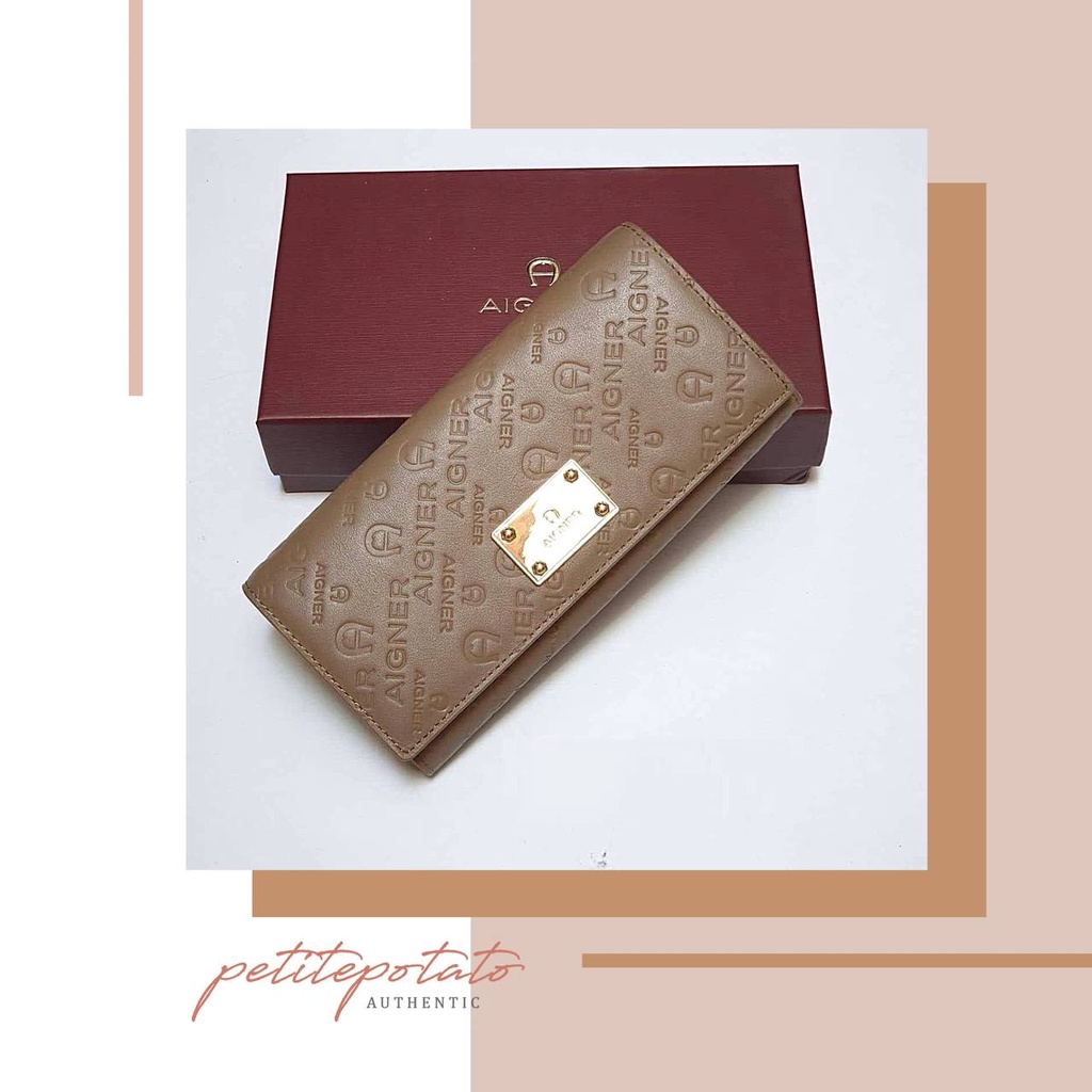 Jual DOMPET BRANDED WANITA AIGNER EMBOSSED WALLET Shopee Indonesia