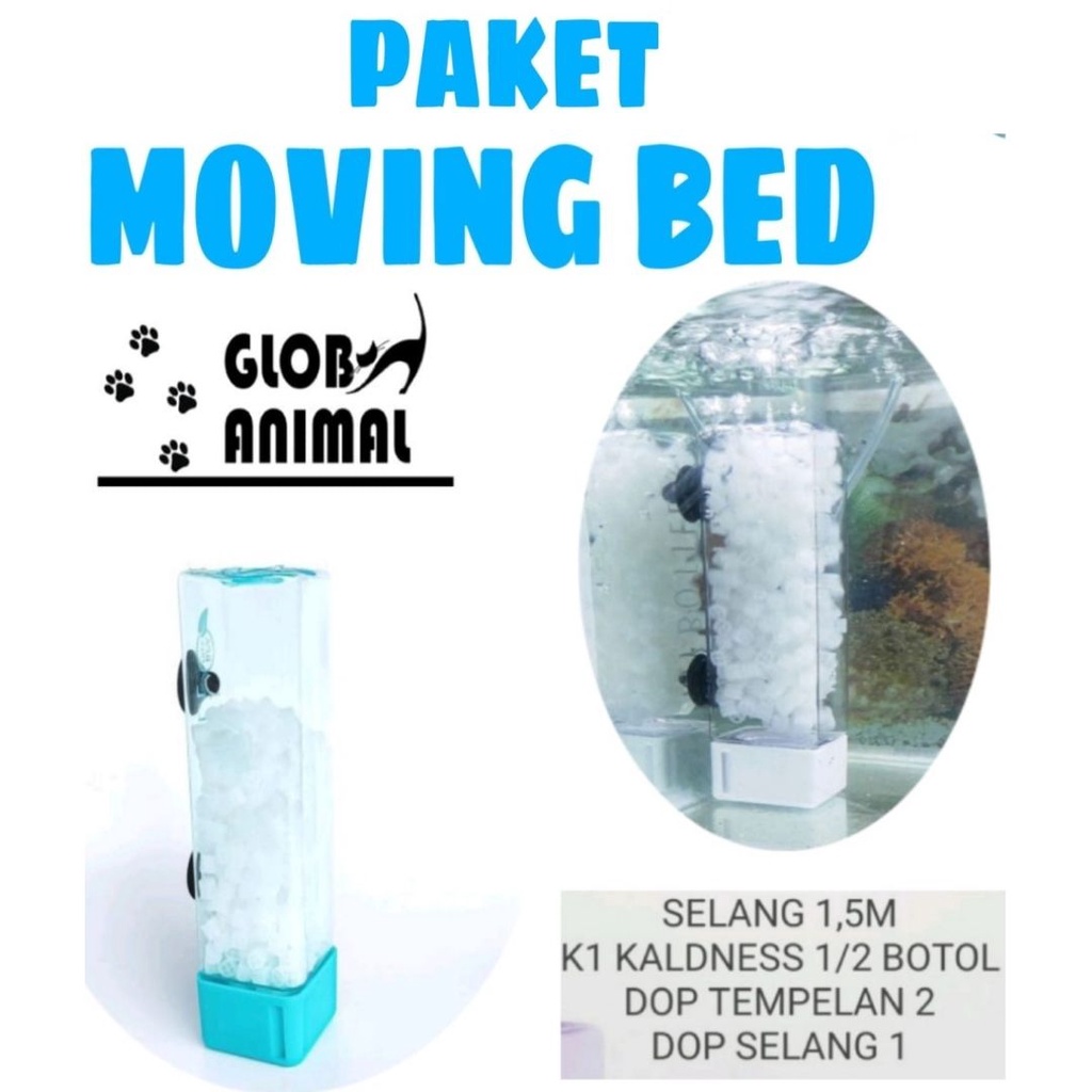 Jual PAKET LENGKAP MOVING BED FILTER KALDNESS filter biologis aquarium