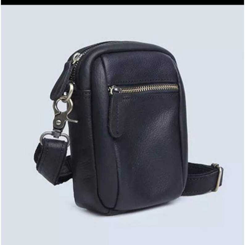 Jual tas kulit selempang pria kulit asli - tas pria kulit original