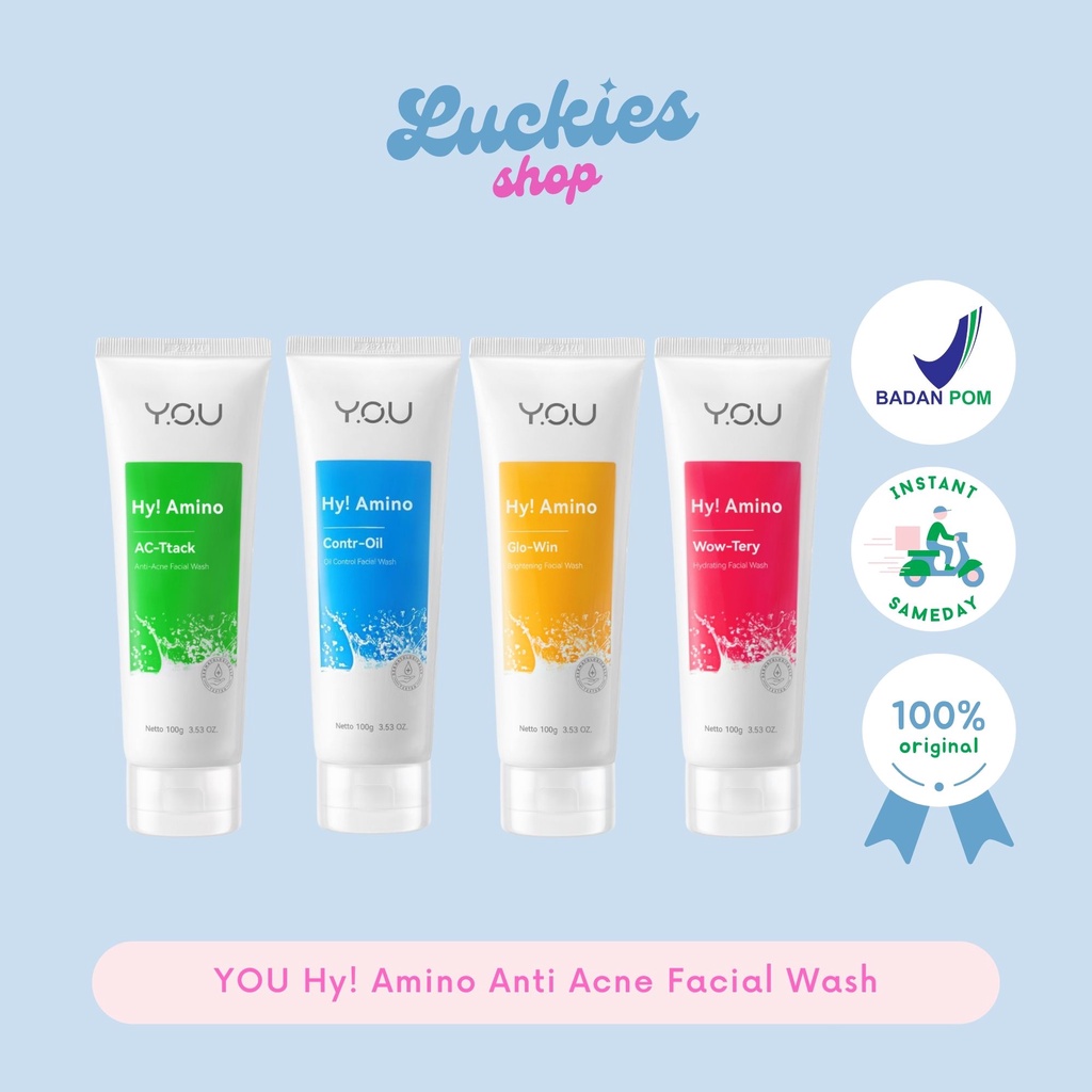 Jual YOU Hy! Amino Anti Acne Facial Wash Sabun Cuci Muka Acnes Bekas