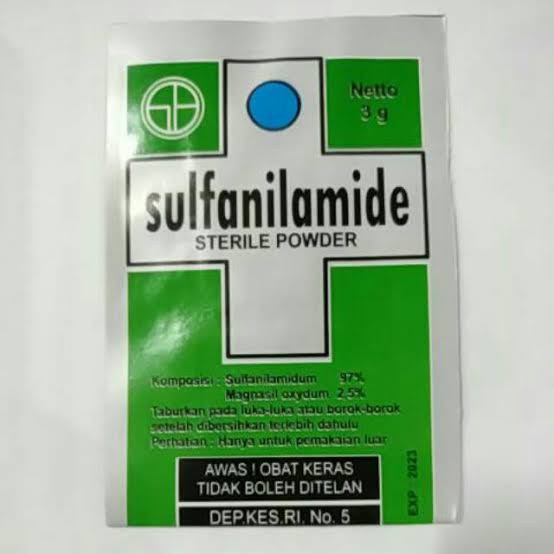 Jual Sulfa Nilamide Obat Koreng Serbuk Obat Koreng Borok Isi 10 Pc