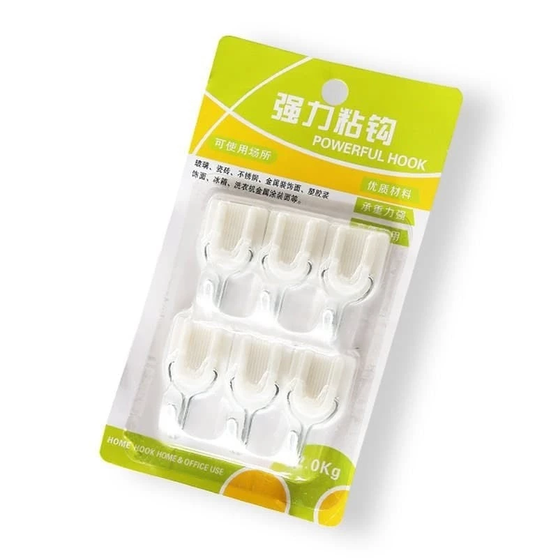 [UNIK88] Gantungan Barang Kail isi 6 Powerfull Hook | AutoStock