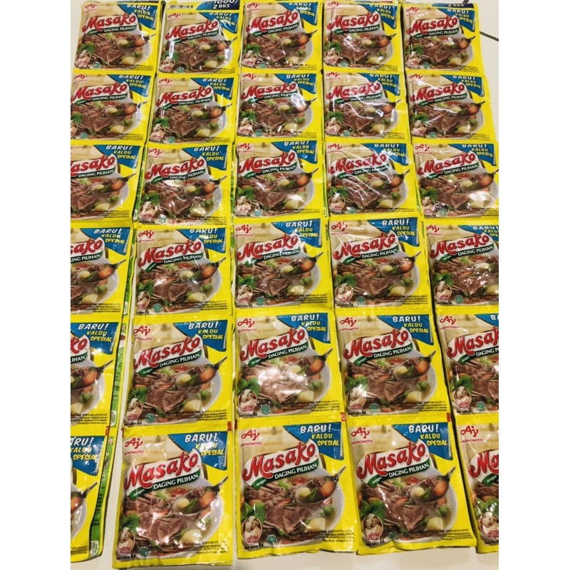 Jual MASAKO SAPI 9gr (1 RENCENG isi 12pcs) | Shopee Indonesia