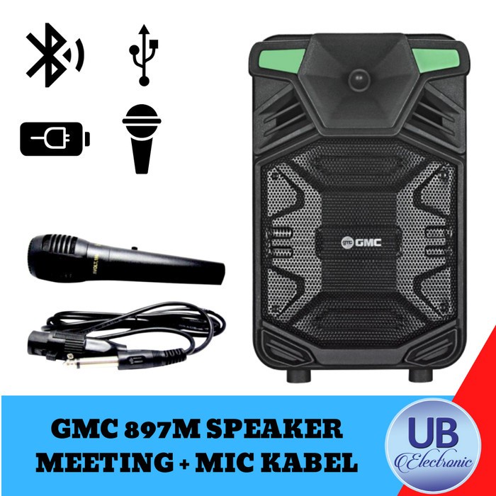 Jual Cod Speaker Bluetooth X Bass Inch Gmc M Plus Mic Karaoke X