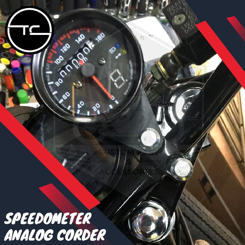 Jual Speedometer Analog Corder Motor Custom Tracker Caferacer Japstyle ...