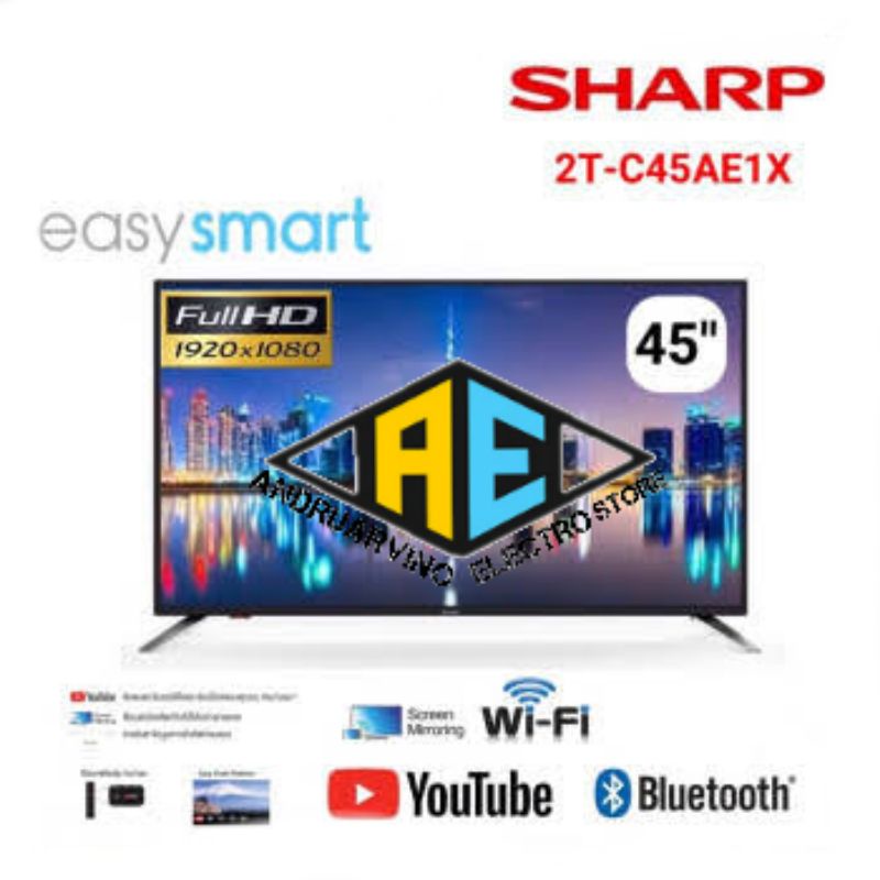 Sharp 45-inch LED Smart TV Backlight 2T-C45AE1X