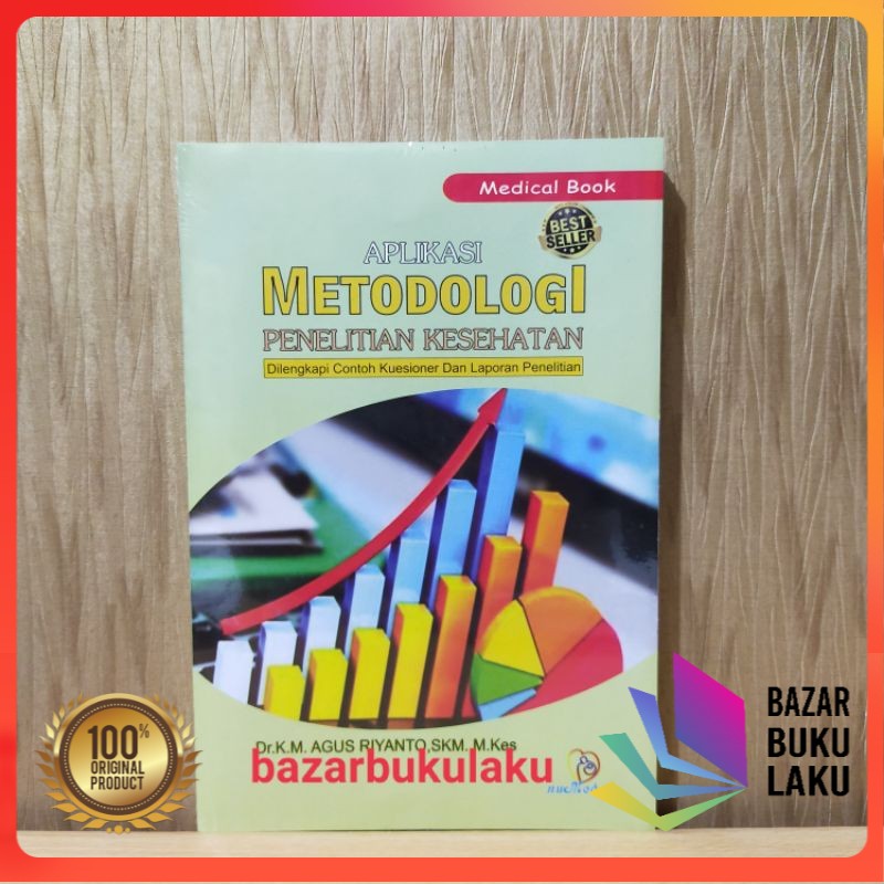 Jual BUKU ORI APLIKASI METODOLOGI PENELITIAN KESEHATAN DILENGKAPI ...