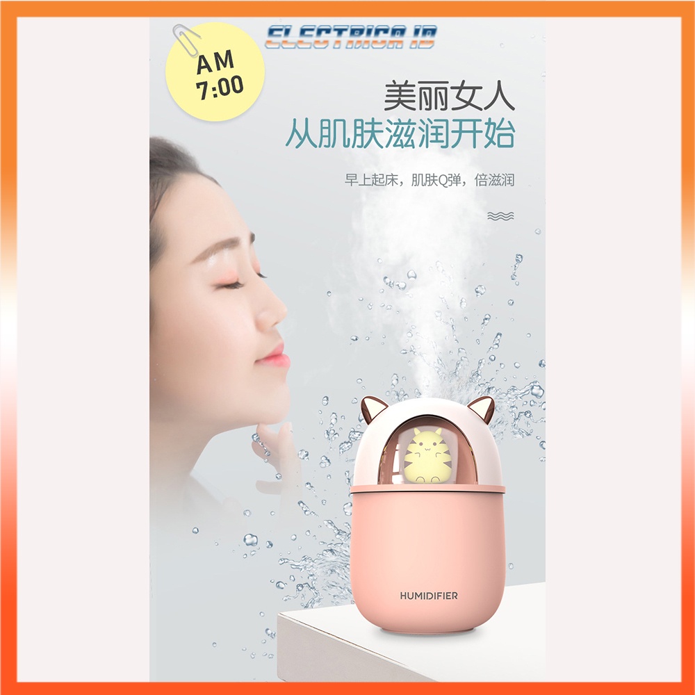 Jual HFER Mini Air Humidifier Aromatherapy Oil Diffuser USB Cute Cat ...