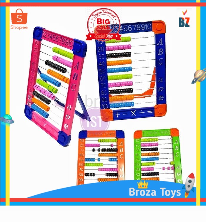 Jual Alat Belajar Hitung Sempoa Abacus with Stand No.3503 | Shopee ...
