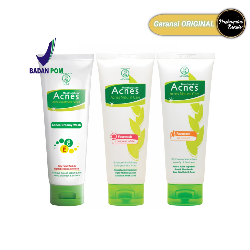 Jual ACNES Creamy Wash/ Acnes Facial Wash (OIL CONTROL / COMPLETE WHITE