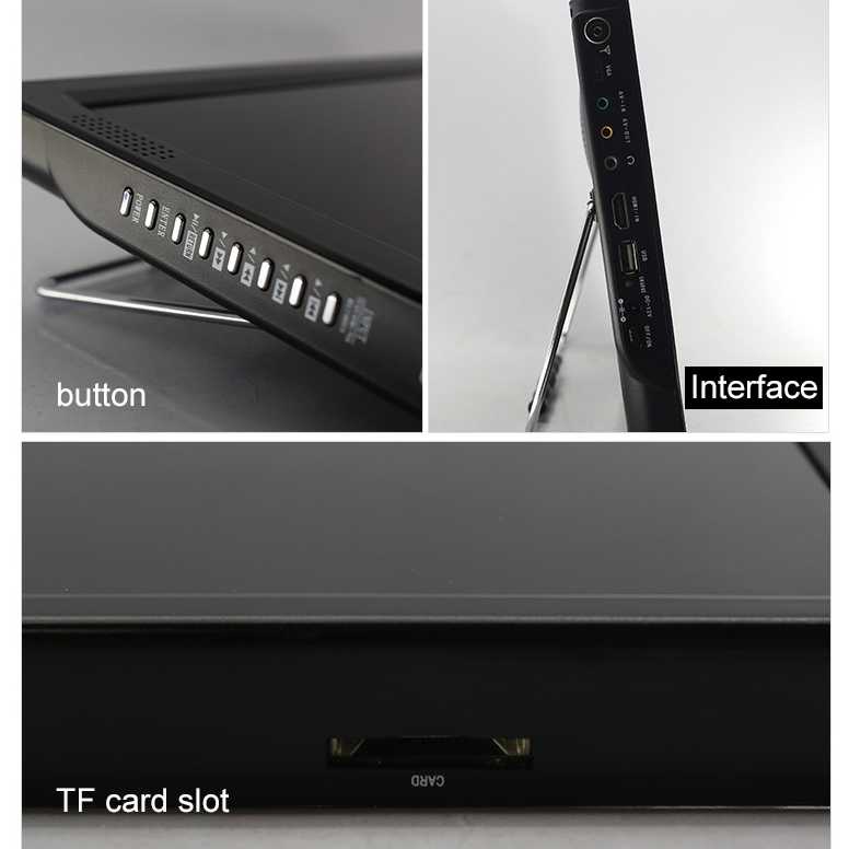 Jual Portable TV Monitor Rechargeable Digital dan Analog 10-12 Inch ...