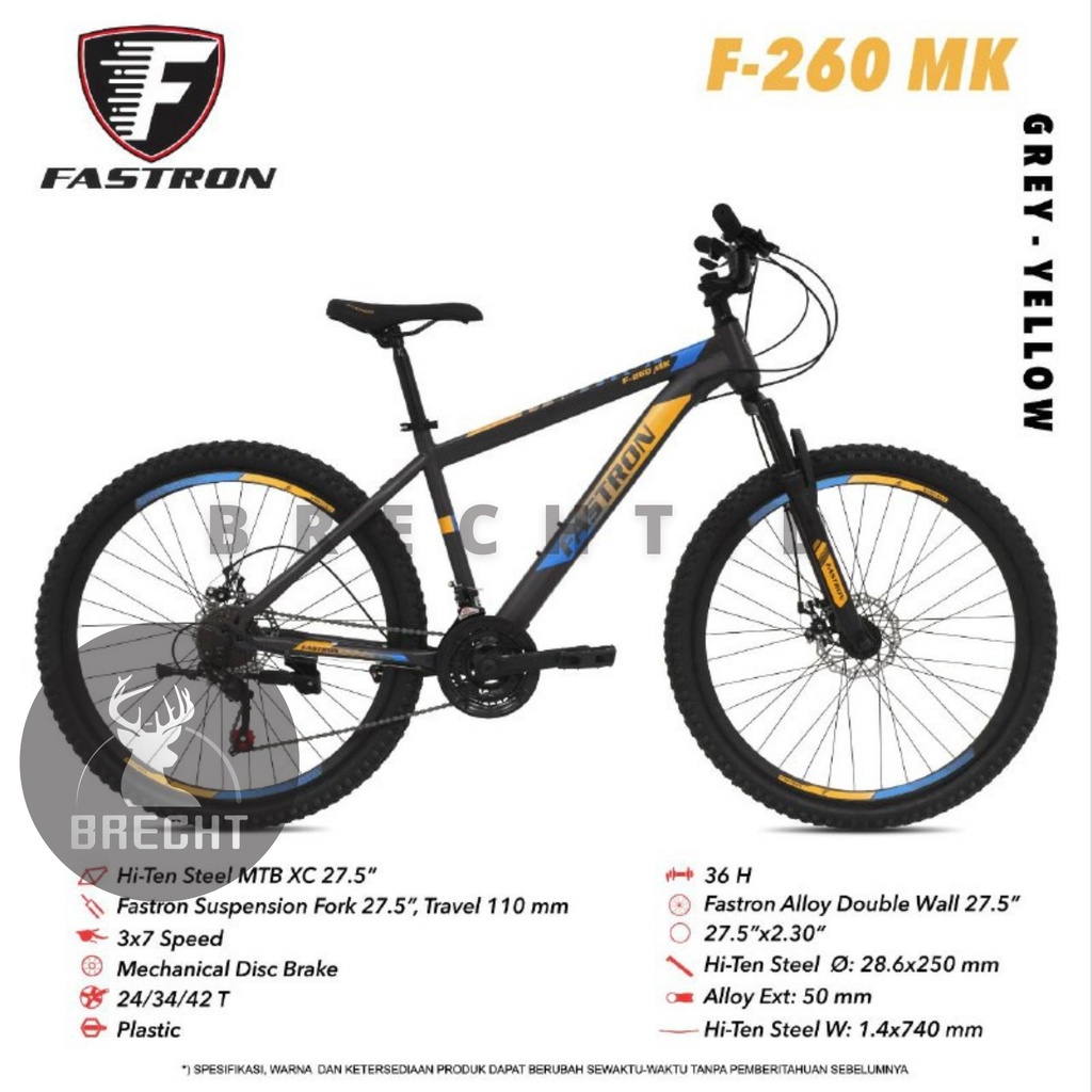 Jual Sepeda Gunung Mountain Bike Mtb Fastron F Mk Hi Teen Steel Shopee Indonesia