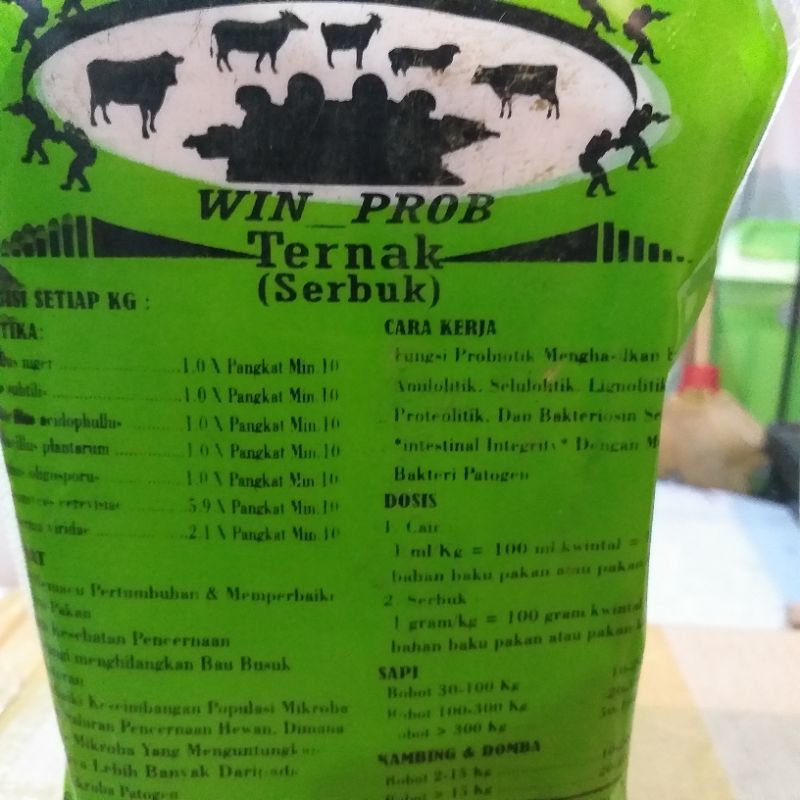 Jual Win Prob Serbuk Probiotik Ternak 1 Kg Shopee Indonesia