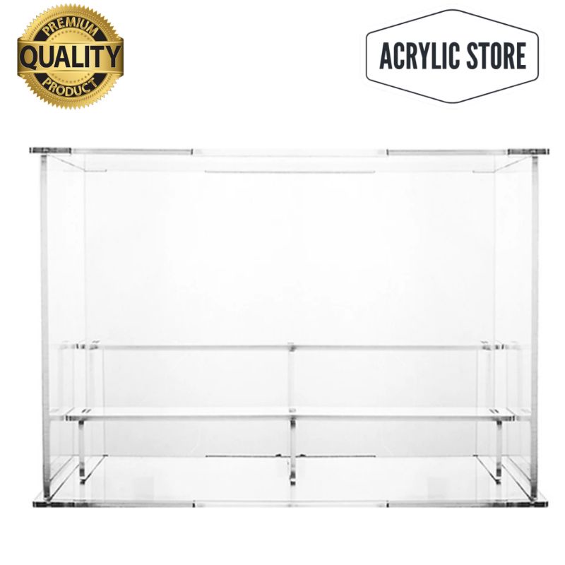 Jual Acrylic Display Case Meja Kotak Berdiri, Showcase ActionFigur ...