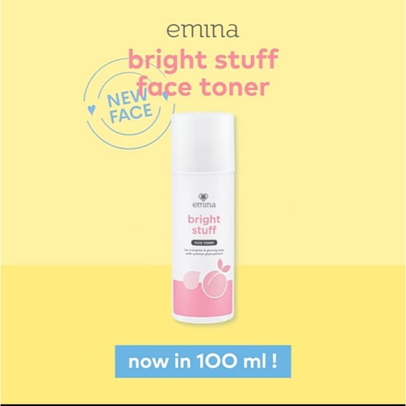 Jual EMINA BRIGHT STUFF FACE TONER 100 ML | Shopee Indonesia