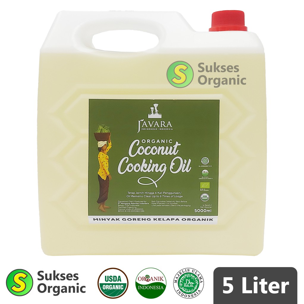 Jual Javara Minyak Kelapa Organik Non Aroma Jerigen 5 Liter | Shopee ...