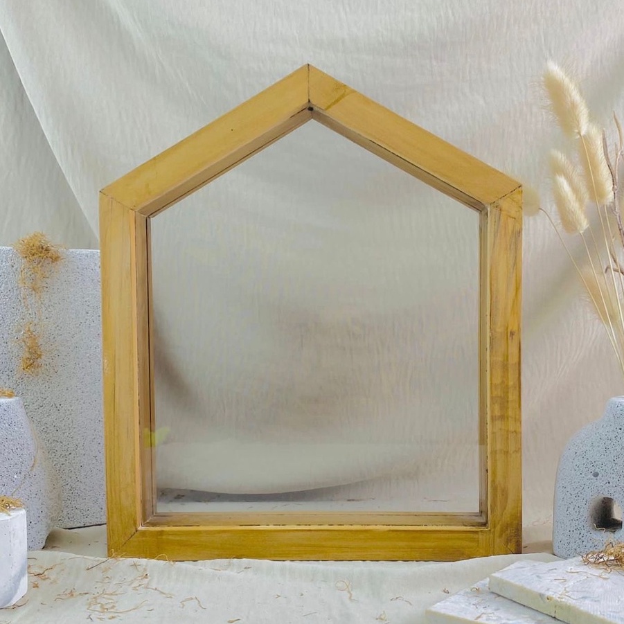 Jual PIGURA | FRAME | BINGKAI TRANSPARAN BENTUK RUMAH COCOK UNTUK ...