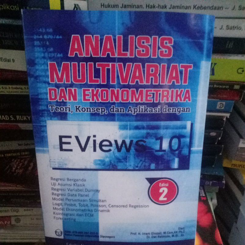 Jual Analisis Multivariat Dan Ekonometrika By Prof H Imam Ghozali