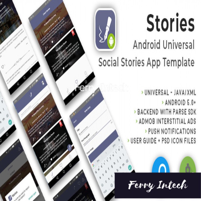 Jual program stories android universal fun social stories app templat