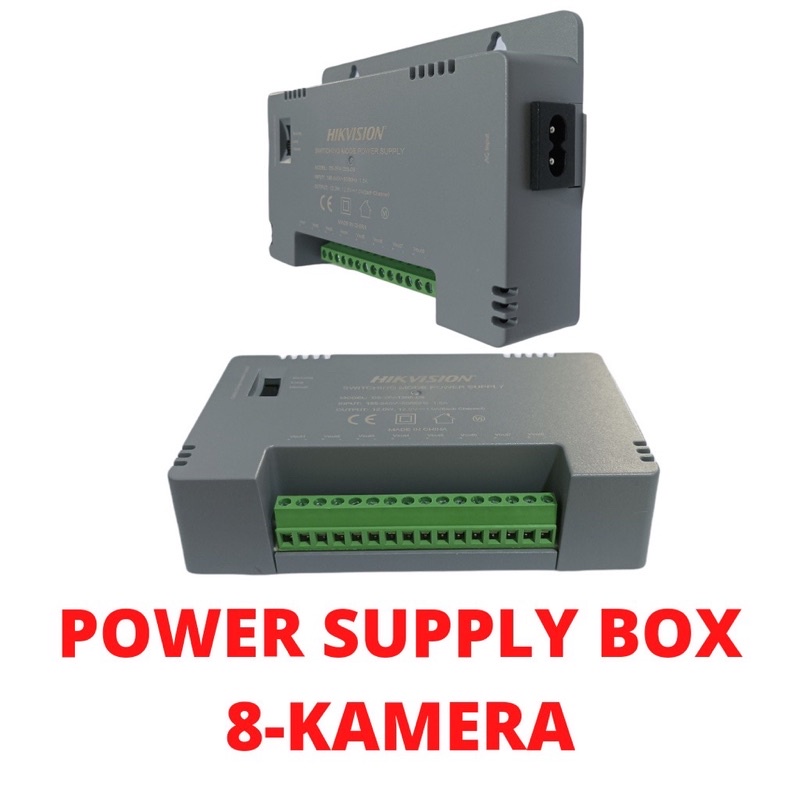 Jual analog cctv camera Hikvision power SUPPLY CCTV BOX PSU BUAT 8 ...