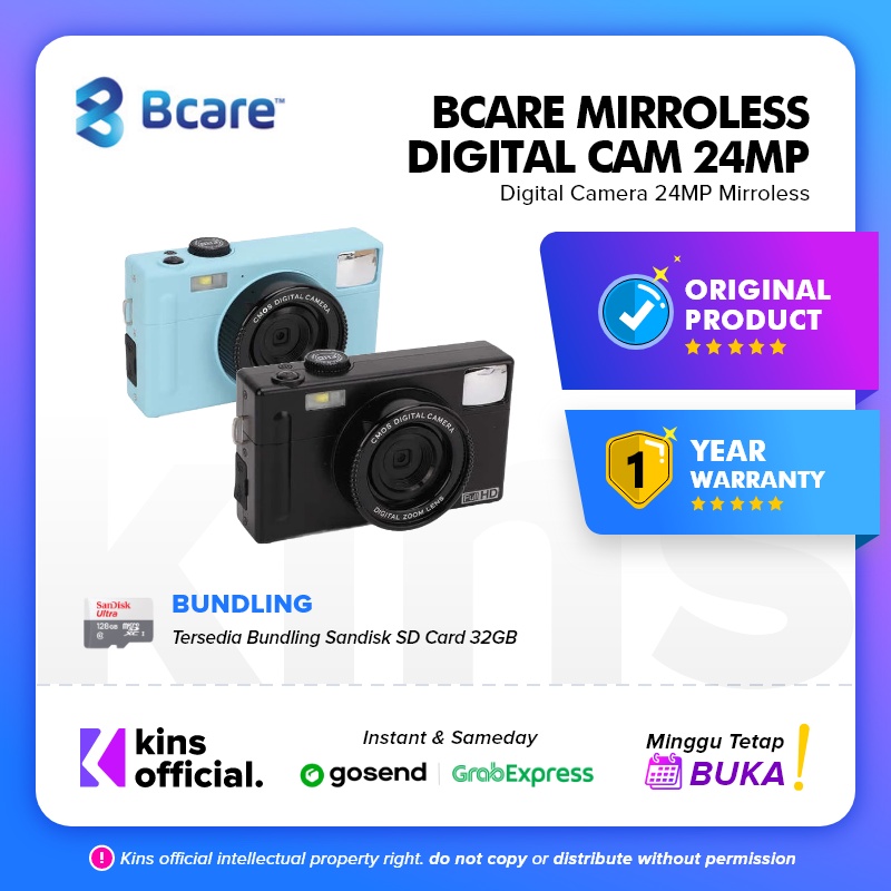 Jual Bcare Mirrorless Digital Camera 24 MP / Kamera Mirroless Digital ...