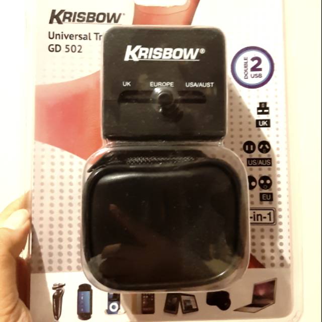Jual Universal Travel Adapter Krisbow | Shopee Indonesia