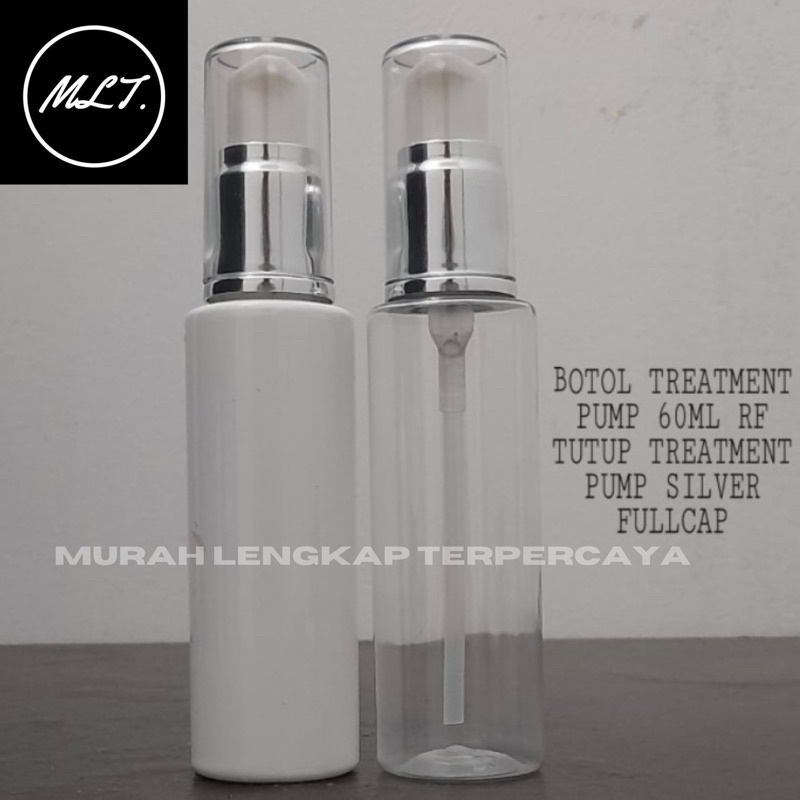Jual BOTOL RF 60ML BENING PUTIH PUMP TREATMENT SILVER FULLCAP FULCAP ...