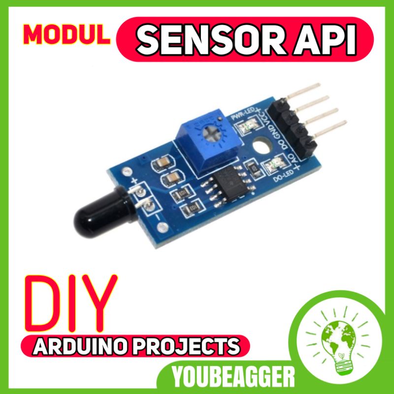 Jual Modul SENSOR API Untuk project arduino dll | Shopee Indonesia