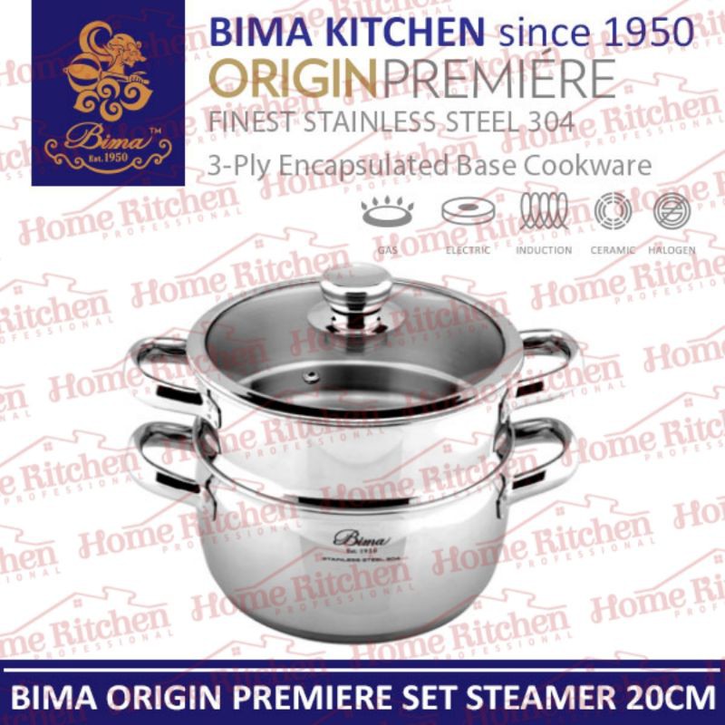 Jual B Bima Origin Premier Steamer Cm Panci Kukusan Stainless Cm Shopee Indonesia