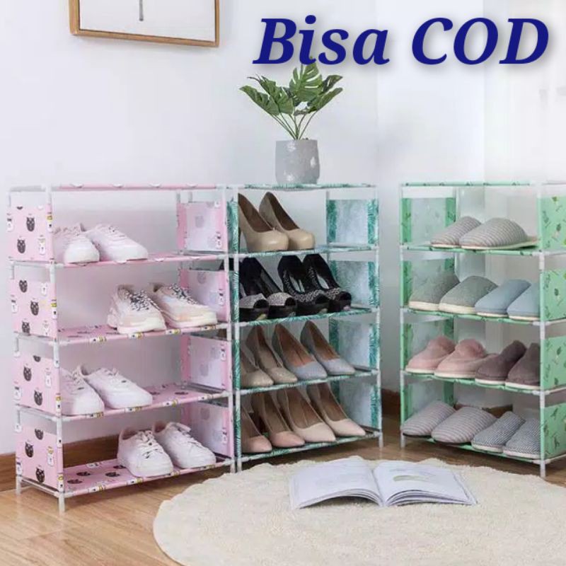 Jual Rak Sepatu 5 Susun Rak Sepatu Rak Buku Rak Tas Portable Murah ...
