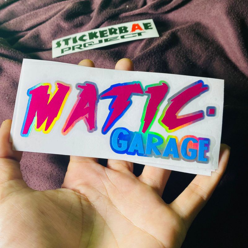 Jual Stiker matic garage cuting sticker original bukan printing ...