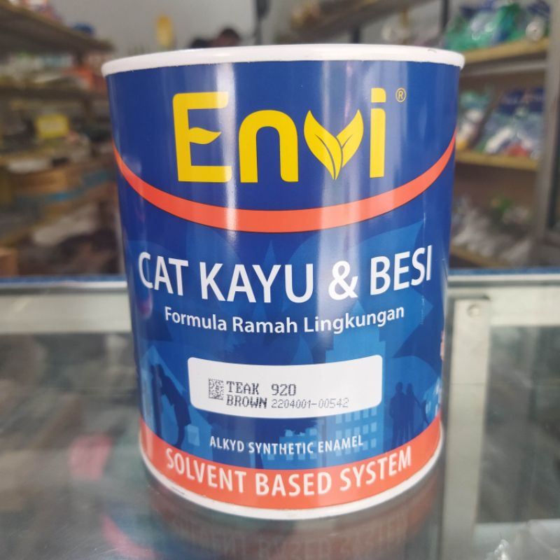 Jual Cat Kayu Dan Besi Envi 1 Liter Shopee Indonesia 0684