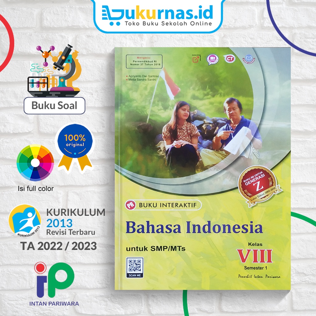 Jual Buku PR Interaktif Bahasa Indonesia SMP/MTs Kelas 8 Semester 1 ...