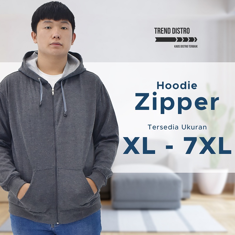 Jual JAKET HOODIE ZIPPER POLOS BAHAN FLEECE HIGH QUALITY SIZE M7XL